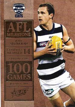 2012 Select AFL Champions - Milestone Game Foils #MG25 Joel Selwood Front